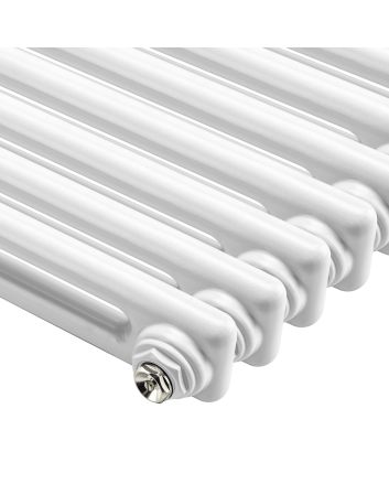 1800 x 203mm White Vertical Traditional 2 Column Radiator