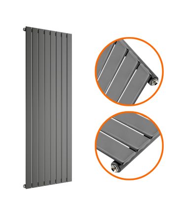 1780 x 560mm Anthracite Single Flat Panel Vertical Radiator 