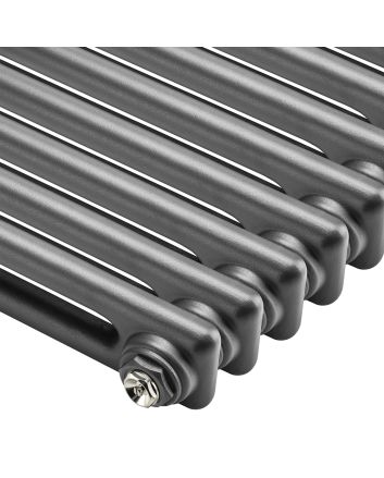 1800 x 293mm Anthracite Vertical Traditional 2 Column Radiator
