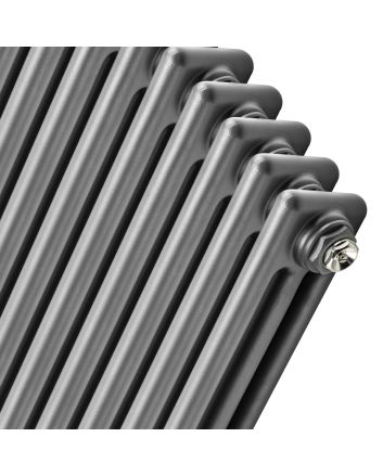300 x 1508mm Anthracite Horizontal Traditional 3 Column Radiator
