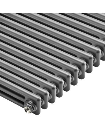 600 x 1508mm Anthracite Horizontal Traditional 3 Column Radiator