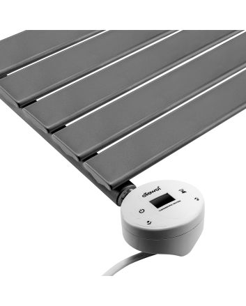 635 x 420mm Electric Anthracite Single Flat Panel Horizontal Radiator