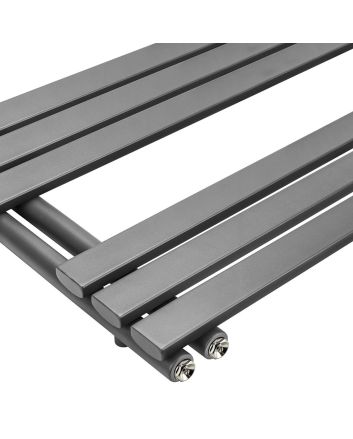 850 x 500mm Anthracite Flat Panel Bathroom Towel Radiator