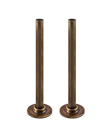Antique Brass Radiator Pipe Sleeving Kit / Pipe Set