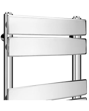 1000 x 450mm Flat Panel Chrome Ladder Towel Radiator
