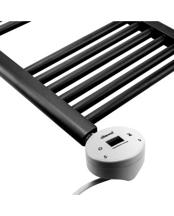 1600 x 600mm Electric Black Heated Towel Rail