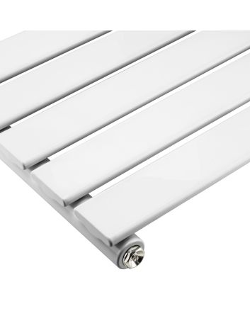 400 x 420mm White Single Flat Panel Horizontal Radiator 