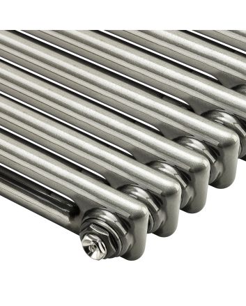 1800 x 470mm Raw Metal Lacquered Vertical Traditional 2 Column Radiator