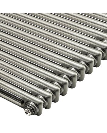 600 x 1508mm Raw Metal Lacquered Horizontal Traditional 2 Column Radiator
