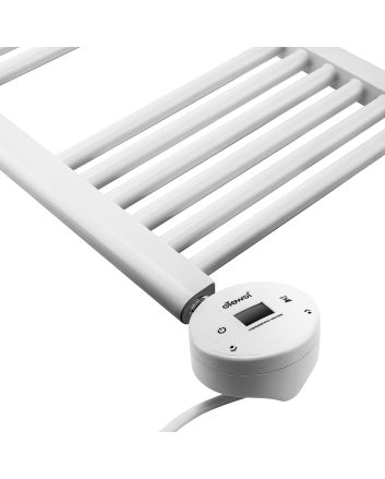 1600 x 600mm Electric White Heated Towel Rail