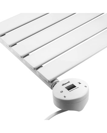 400 x 630mm Electric White Single Flat Panel Horizontal Radiator