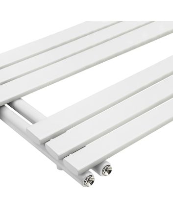 850 x 500mm White Flat Panel Bathroom Towel Radiator