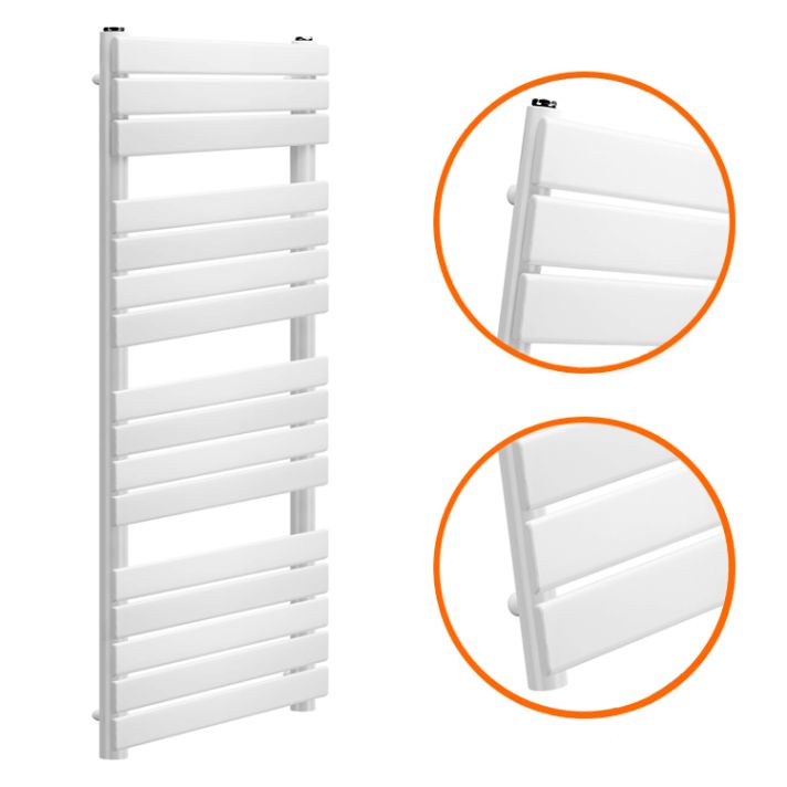 1600 x 600mm White Heated Towel Rail, Bathroom Radiator