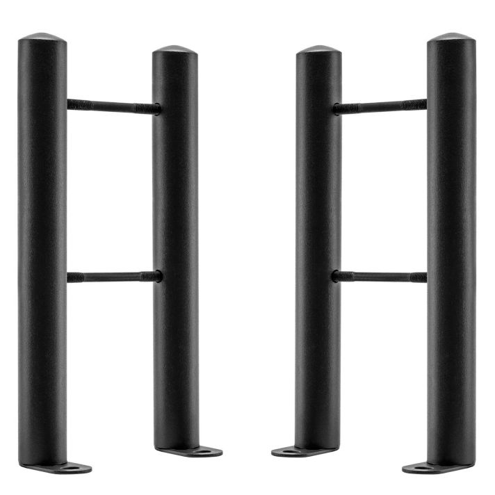 Black Floor-Mounting Radiator Feet
