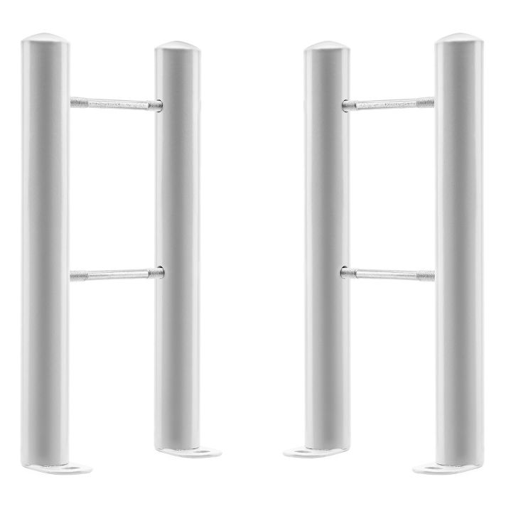 White Floor-Mounting Radiator Feet