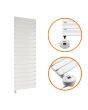 1190 x 400mm Electric White Single Flat Panel Vertical Radiator