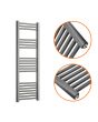1200 x 400mm Straight Anthracite Heated Towel Rail