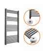 1200 x 500mm Electric Anthracite Heated Towel Rail