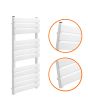 1200 x 600mm White Heated Towel Rail, Bathroom Radiator
