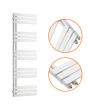 1510 x 500mm White Flat Panel Bathroom Towel Radiator