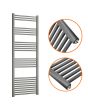 1600 x 600mm Straight Anthracite Heated Towel Rail