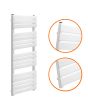 1600 x 600mm White Heated Towel Rail, Bathroom Radiator