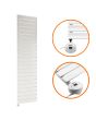 1610 x 400mm Electric White Single Flat Panel Vertical Radiator