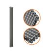 1800 x 203mm Anthracite Vertical Traditional 2 Column Radiator
