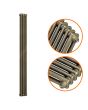 1800 x 203mm Antique Brass Vertical Traditional 3 Column Radiator