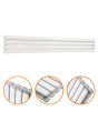 236mm x 1600mm White Double Oval Tube Horizontal / Landscape Radiator 