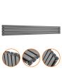 236mm x 1780mm Anthracite Double Oval Tube Horizontal / Landscape Radiator 