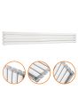 236mm x 1780mm White Double Oval Tube Horizontal / Landscape Radiator 