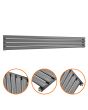 236mm x 1780mm Anthracite Single Oval Tube Horizontal / Landscape Radiator 