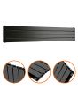 280mm x 1600mm Black  Double Flat Panel Horizontal / Landscape Radiator