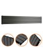 280mm x 1780mm Black Double Flat Panel Horizontal / Landscape Radiator