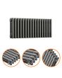 300 x 788mm Anthracite Horizontal Traditional 3 Column Radiator