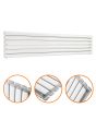 354mm x 1600mm White Double Oval Tube Horizontal / Landscape Radiator 