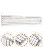354mm x 1780mm White Double Oval Tube Horizontal / Landscape Radiator 
