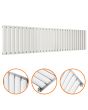 400 x 1652mm White Single Oval Tube Horizontal Radiator