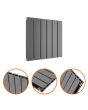 400 x 420mm Anthracite Double Flat Panel Horizontal Radiator