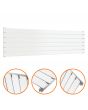 420mm x 1600mm White Single Flat Panel Horizontal / Landscape Radiator
