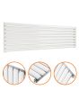 472mm x 1600mm White Single Oval Tube Horizontal / Landscape Radiator 