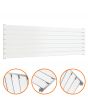 490mm x 1600mm White Single Flat Panel Horizontal / Landscape Radiator