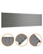 490mm x 1780mm Anthracite Single Flat Panel Horizontal / Landscape Radiator