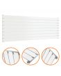 560mm x 1600mm White Single Flat Panel Horizontal / Landscape Radiator