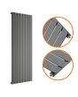 1780 x 560mm Anthracite Single Flat Panel Vertical Radiator 