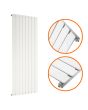 1780 x 560mm White Single Flat Panel Vertical Radiator 