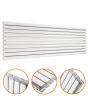 590mm x 1780mm White Double Oval Tube Horizontal / Landscape Radiator 