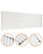 590mm x 1780mm White Single Oval Tube Horizontal / Landscape Radiator 