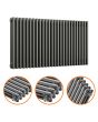 600 x 1193mm Anthracite Horizontal Traditional 3 Column Radiator